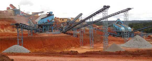 Ligne de production d'agrégats de calcaire/dolomite 500-600T/H