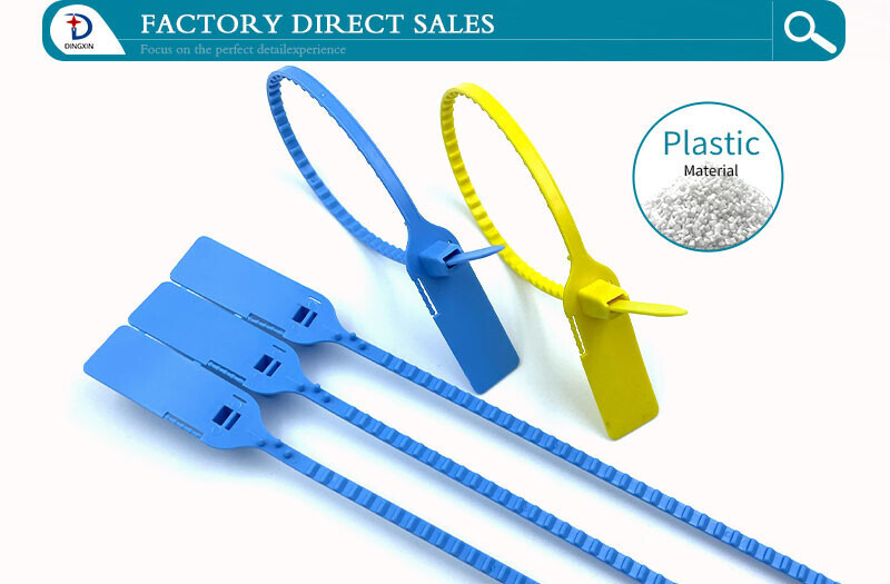 Security disposable plastic seals DX6-212P