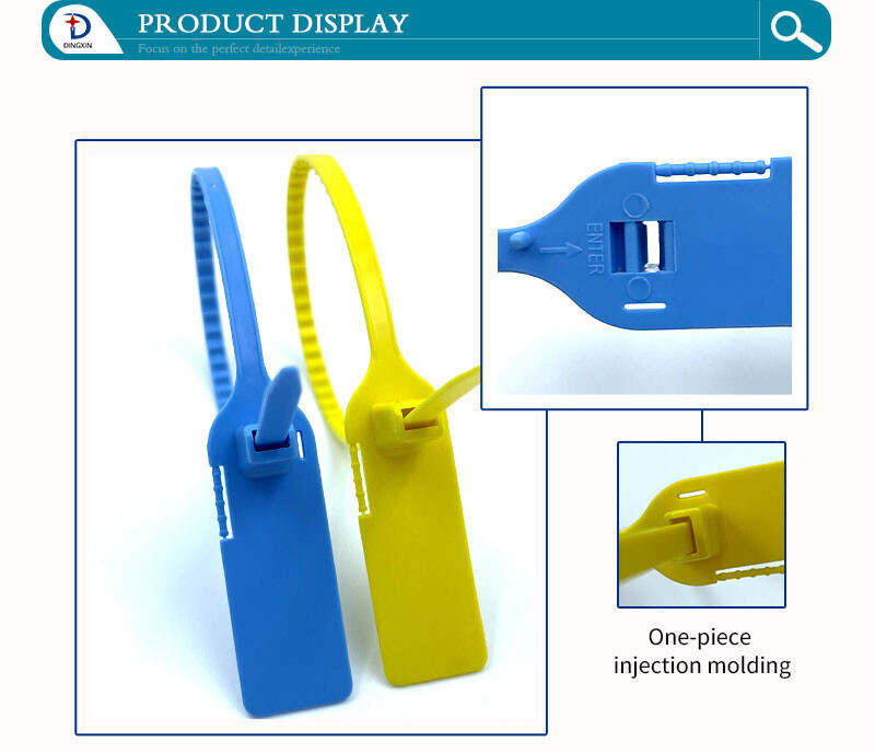 Security disposable plastic seals DX6-212P