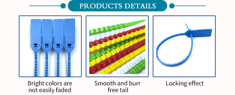 Security disposable plastic seals DX6-212P
