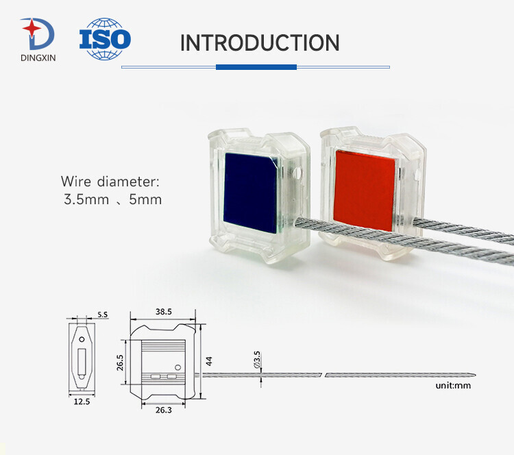 Cable seal with transparent plastic shell DX223C