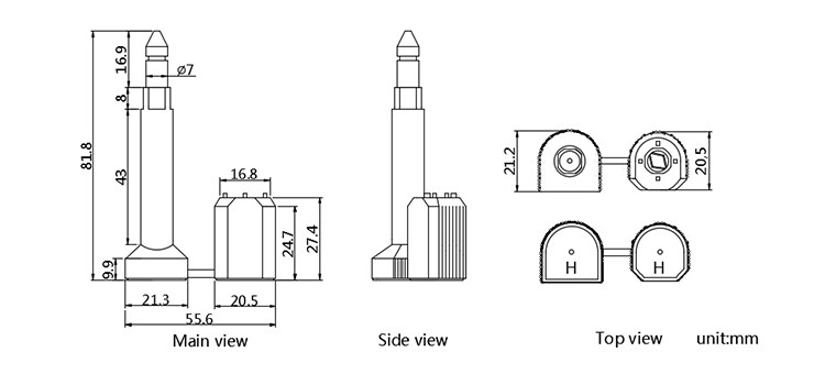 图片2.png Bolt Seal Container Lock DX102B