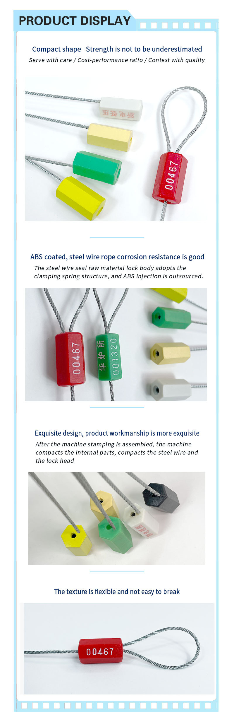 Hexagonal Plastic Cable Seal DX209C