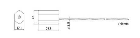 Hexagonal Plastic Cable Seal DX209C