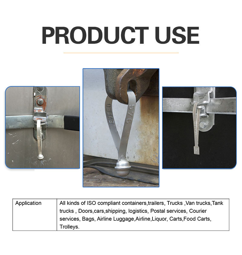 Ball Container Lock Truck Metal Strap Seal DX802MS