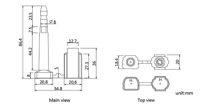 DX103B.jpg Bolt Seal Container Lock DX103B