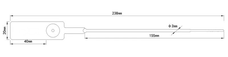 DX6-118P.jpg Pull Tight Security Plastic Seal DX6-118P