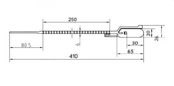 DX6-203P.png Hand Tear Off Plastic Seal DX6-203P