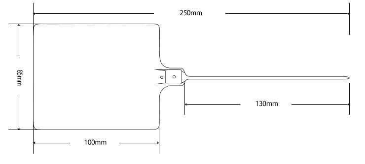 Plastic Seal with Big Writing Tag DX6-123P