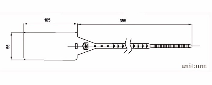 DX6-202P.png Container Seal Lock Manufacturer Plastic Seal DX6-202P
