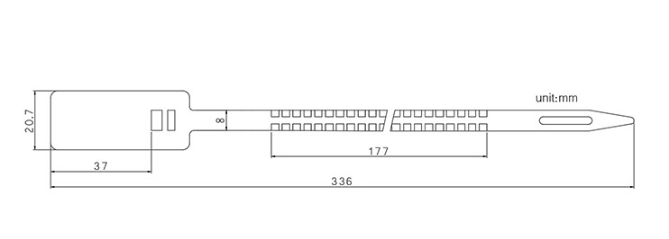 High Security Plastic Seal Tag DX6-209P