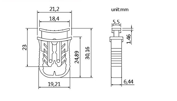 DX307M.png Press Type Gas Water Meter Seal DX307M