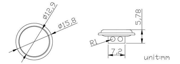 DX314M.jpg Round Type Custom Color Meter Seal DX314M