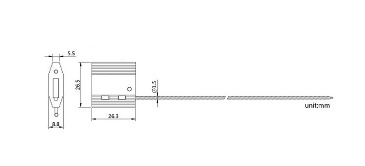 DX205C.jpg Container Seal Lock Manufacturer Cable Lock Seal DX205C