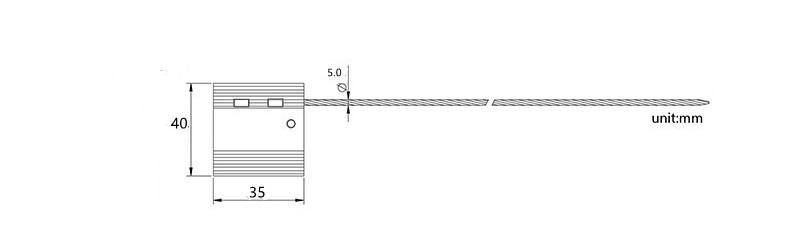DX206C.jpg Aluminum Cable Wire Seal DX206C