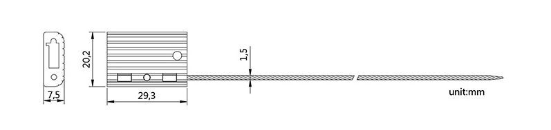 DX207C.jpg Hot Sale Wholesale Metal Cable Seal DX207C