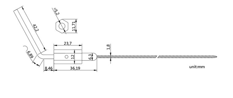 DX212C.jpg High Security Seals Cable Seal DX212C