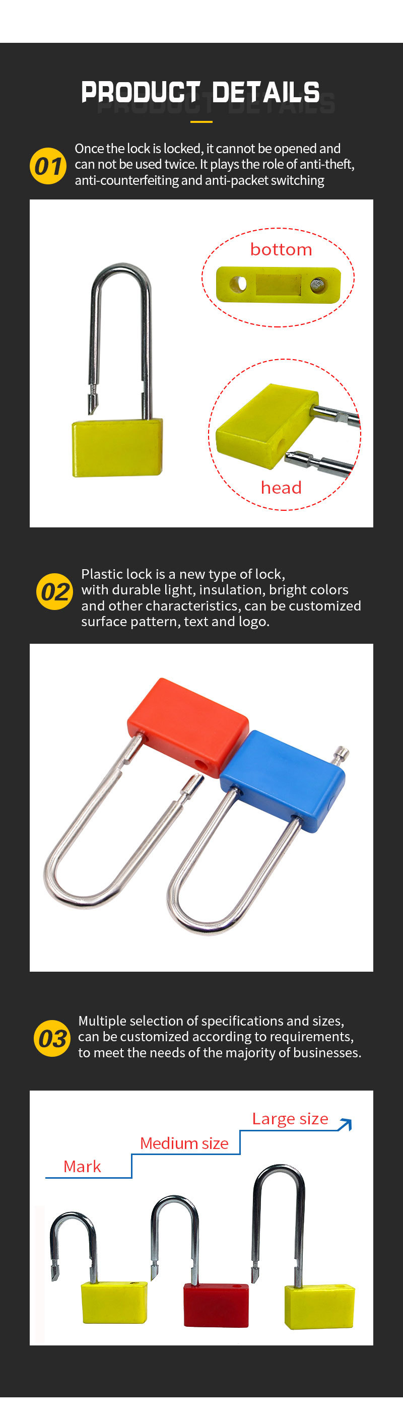详情页_03.jpg Long Hook Metal Padlock Seal DX705P