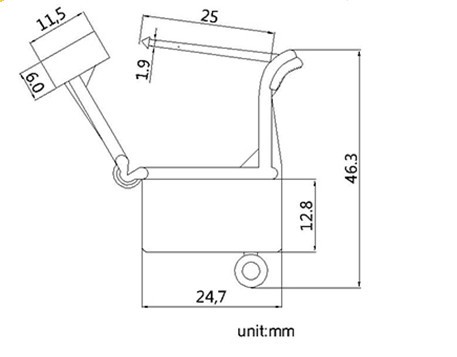 DX703PD.png Disposable Laser Printing Padlock Seal DX703P