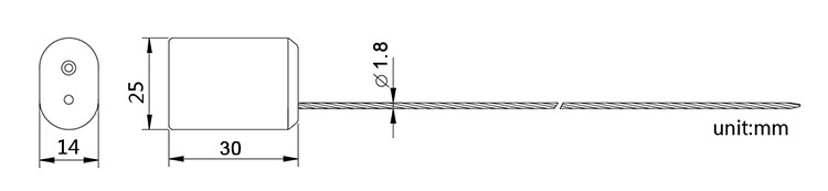 DX216C.jpg Wire Leading Plastic Cable Seal DX216C