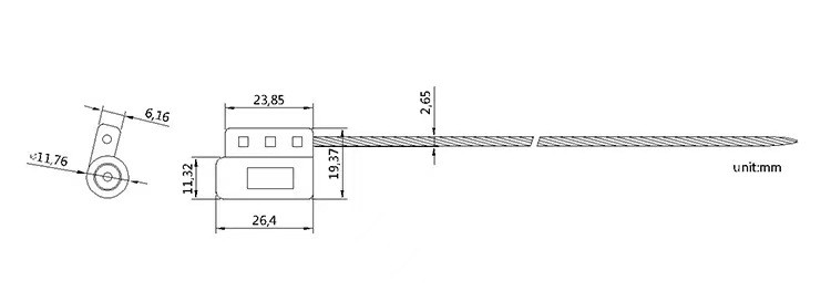 DX221C.jpg Brand New High Quality Metal Cable Seal DX221C
