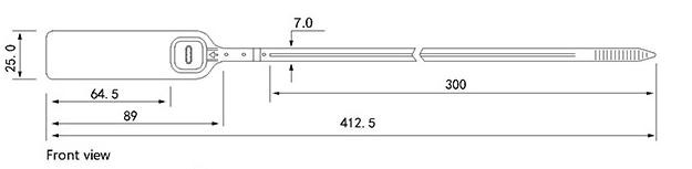 China Supplier Disposable Plastic Seal DX6-106P