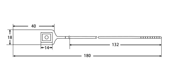 Plastic Seals with Serial Number DX6-120P