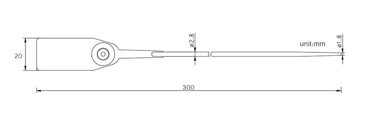 One Time Plastic Truck Seal DX6-114P