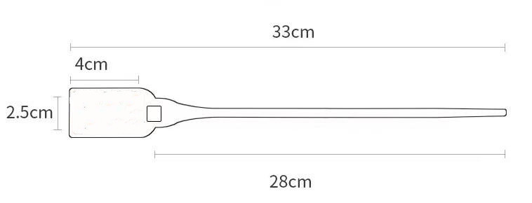 DX6-210P.jpg Custom Rfid Plastic Seal Tie TagsDX6-210P