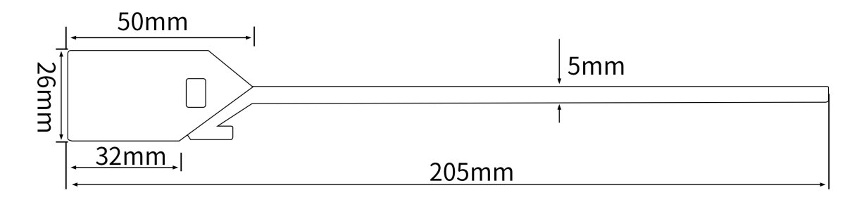 Hand Tear Off  Pull Tight Plastic Seal DX6-213P