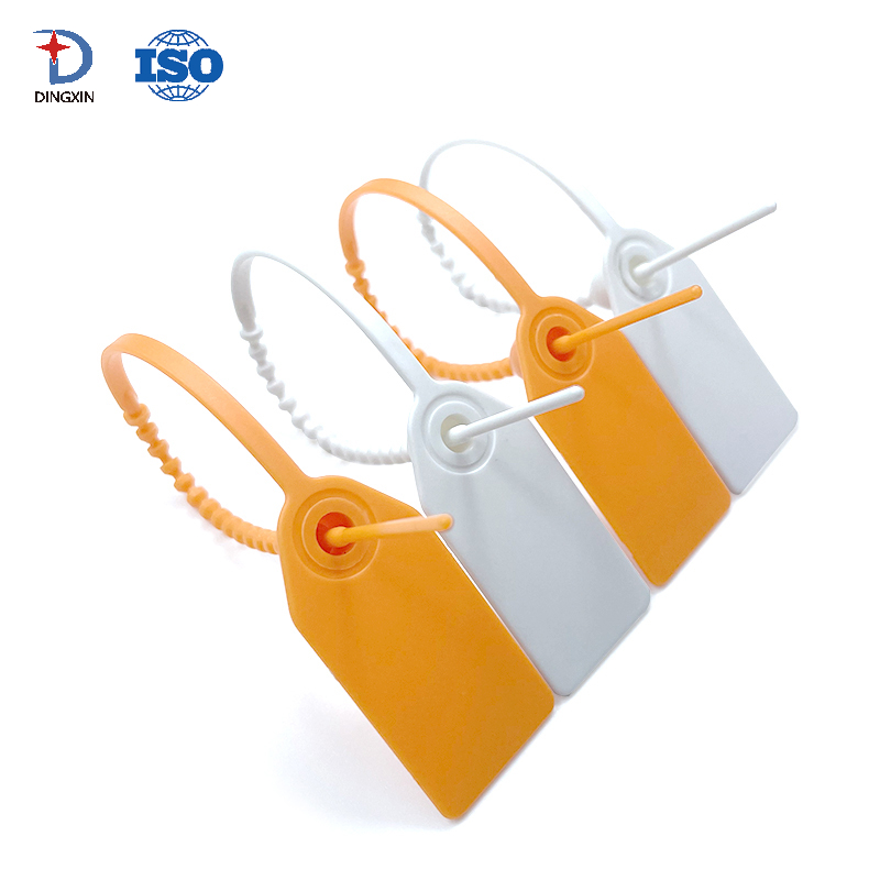 17CM Orange White Plastic Seal Tag DX6-305P