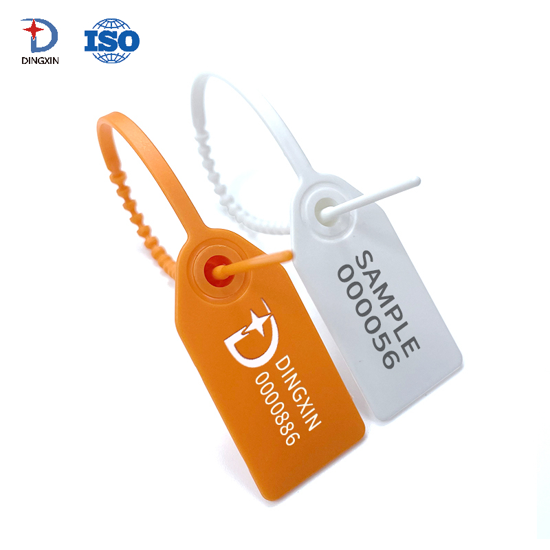 17CM Orange White Plastic Seal Tag DX6-305P