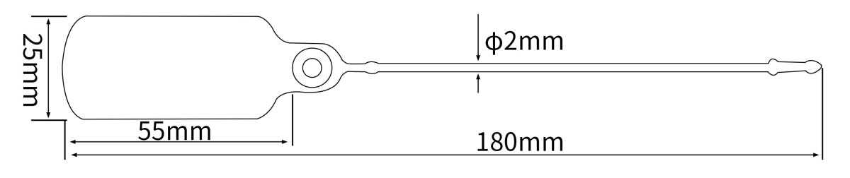 size_03.jpg Seal Tag Security Plastic Seal DX6-409P