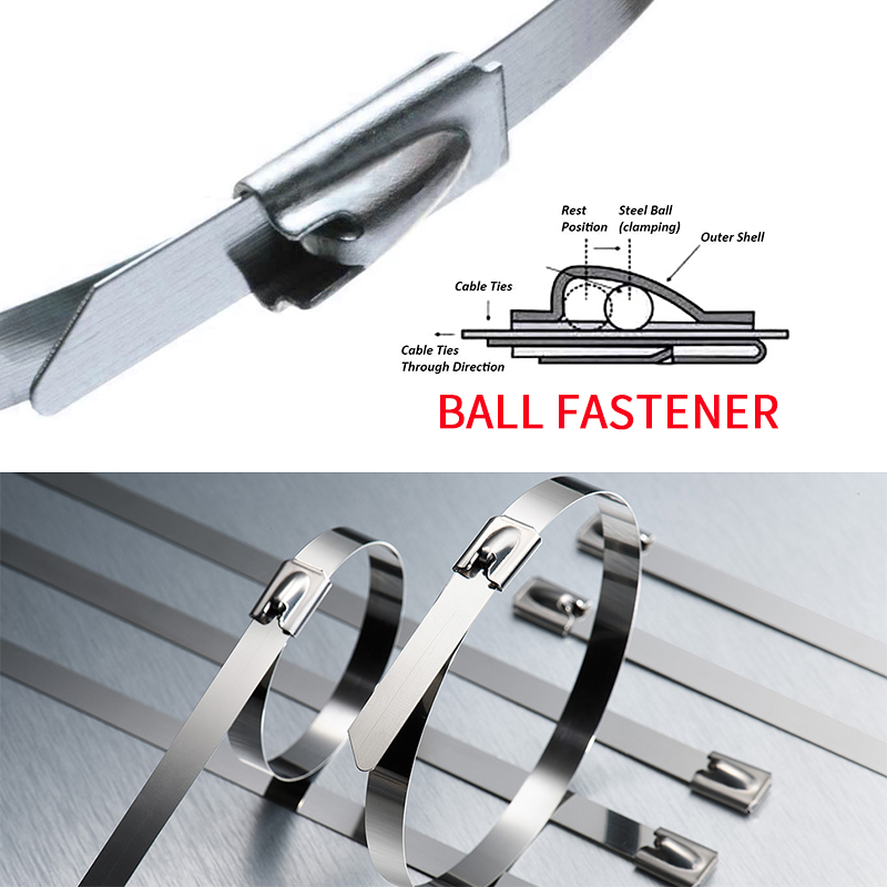 Self Locking Stainless Steel c Cable Tie DX401CT