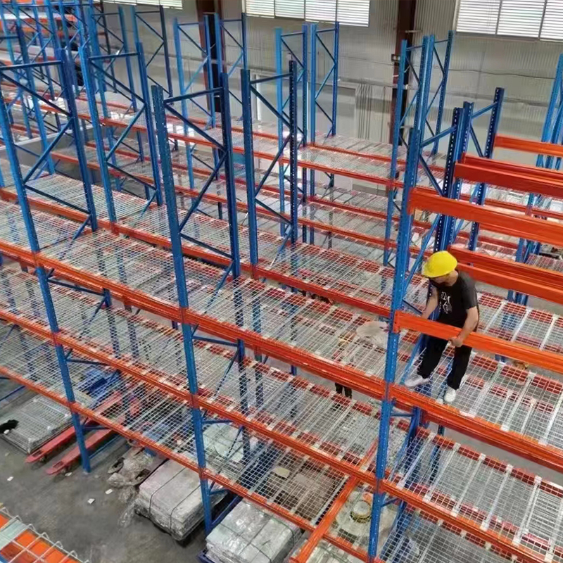 Pallet Racks With Wire Mesh Decks