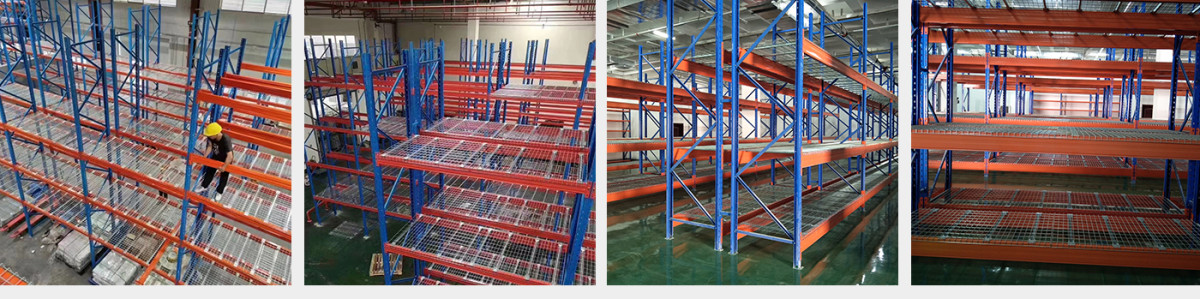 Pallet Racks With Wire Mesh Decks
