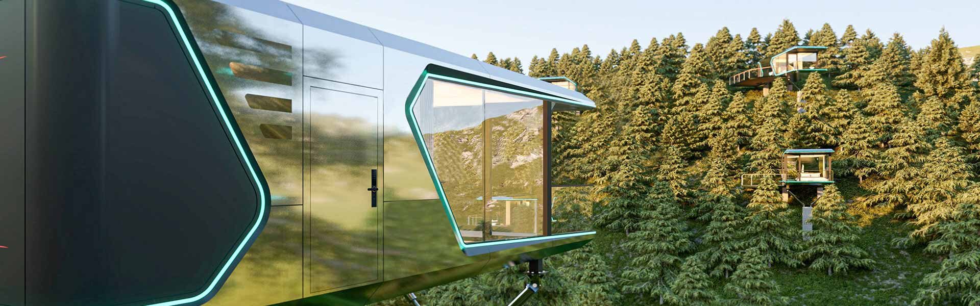Application of space capsule housing