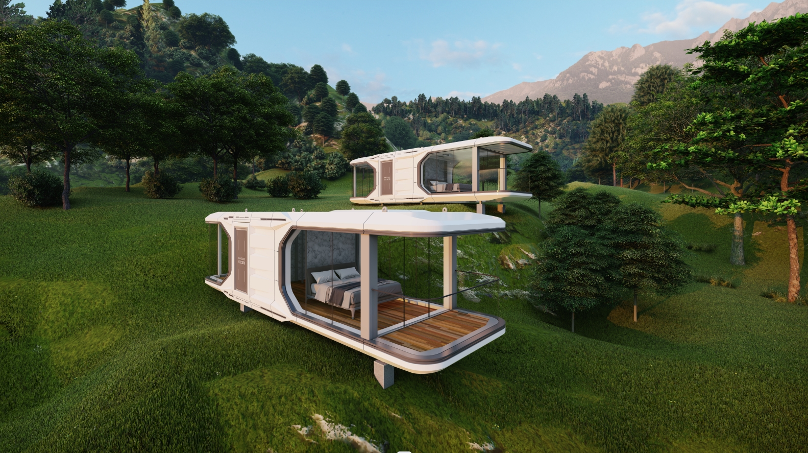 38㎡ Mobile Space Capsule Home With Kitchen