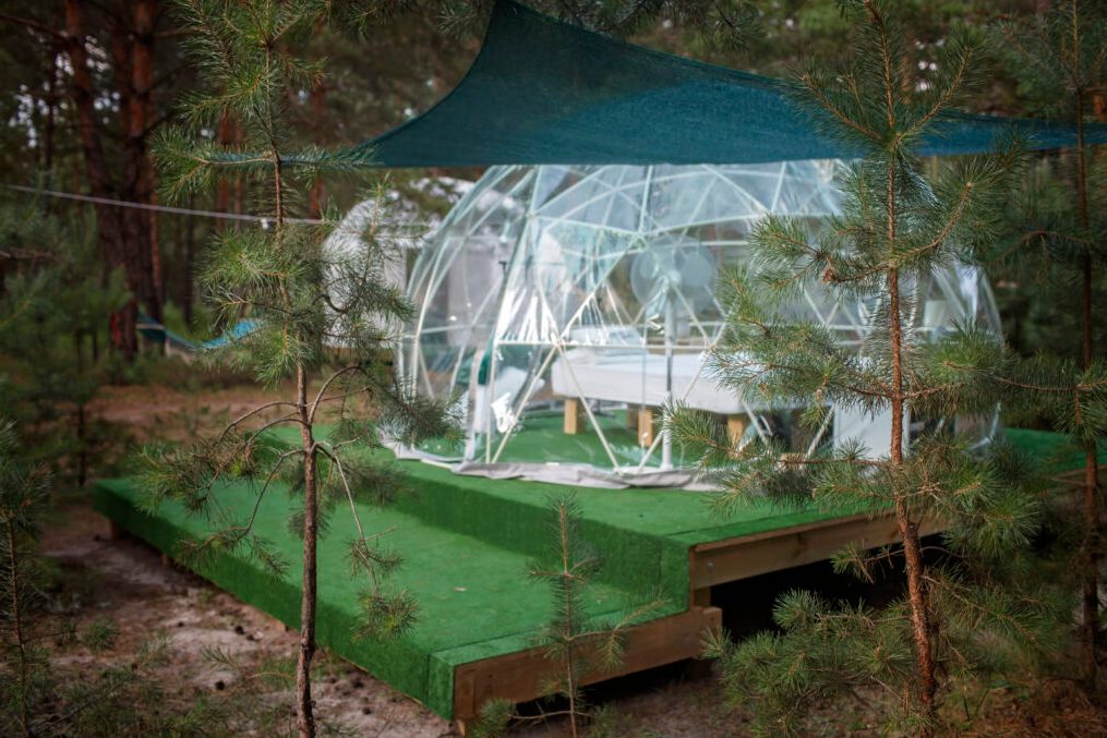 Experience eco-friendly dome camping and create unforgettable memories.