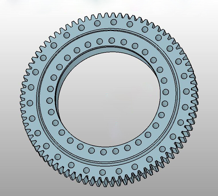 9E-1Z30-0508-0236 Cross roller type external gear slewing bearing
