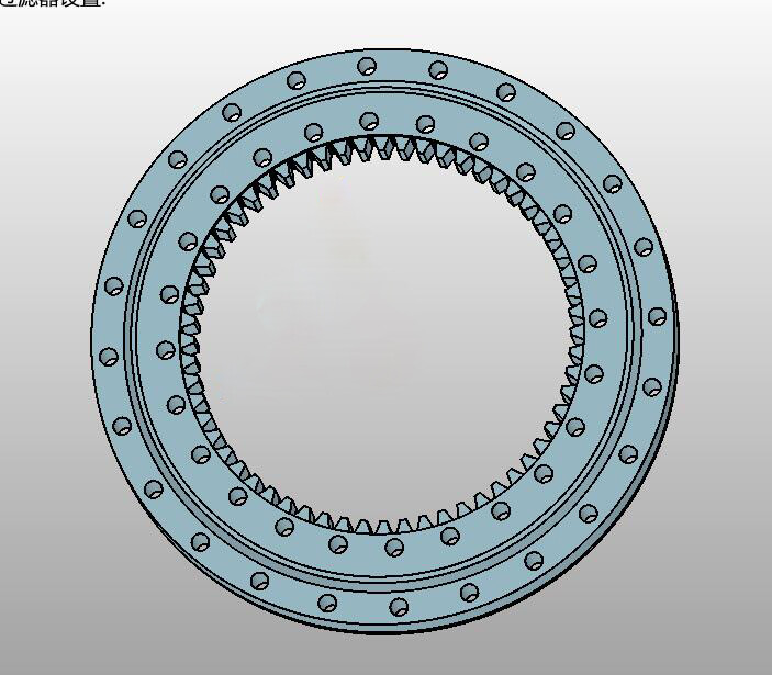 07.0380.01 inner gear teeth m5 z60 roller slewing ring