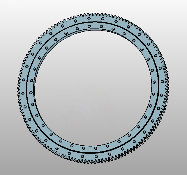 161.36.1700.890.11.1503 large diameter 136 teeth roller slewing bearing