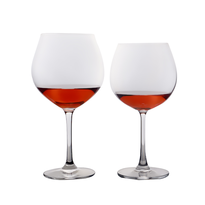 4 Large Burgundy Cups