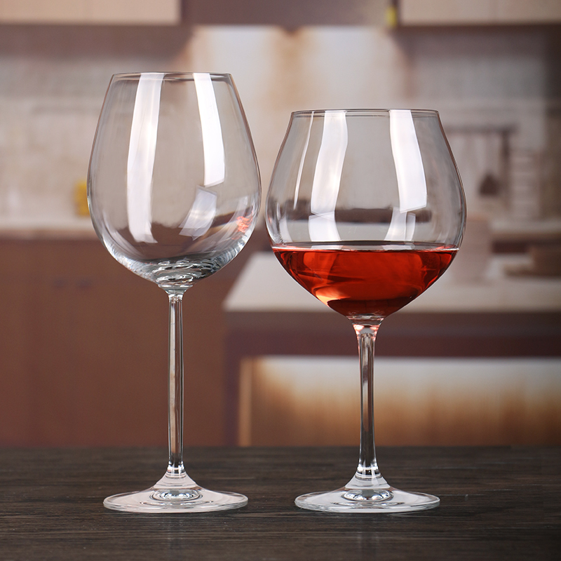 4 Large Burgundy Cups