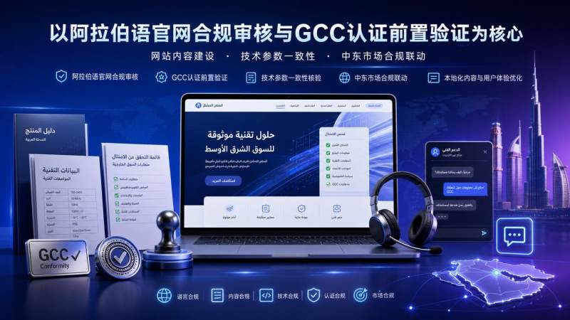GCC认证新框架启动，官网阿语内容成前置审核项