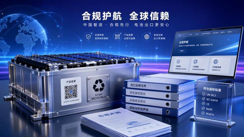 欧盟新电池法规实施，中国出口企业需同步更新官网合规声明