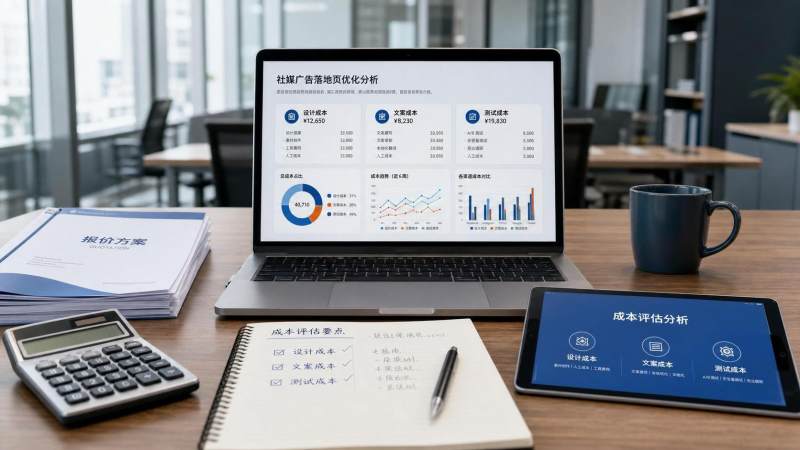 社媒广告落地页优化费用怎么估算？设计、文案和测试项分别怎么算