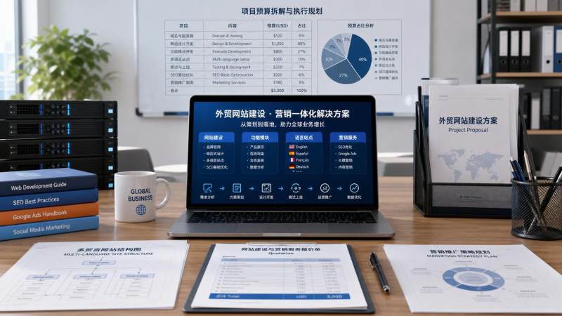 外贸网站解决方案价格怎么估算？功能、语言站点与服务范围拆解