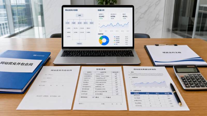 网站优化外包怎么避坑？合同范围、交付标准与效果考核怎么定