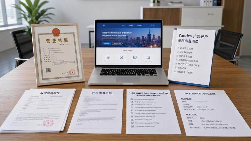 Yandex广告开户需要准备什么？资料清单、审核要点与常见驳回原因